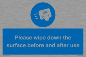 Please wipe down the surface before and after use